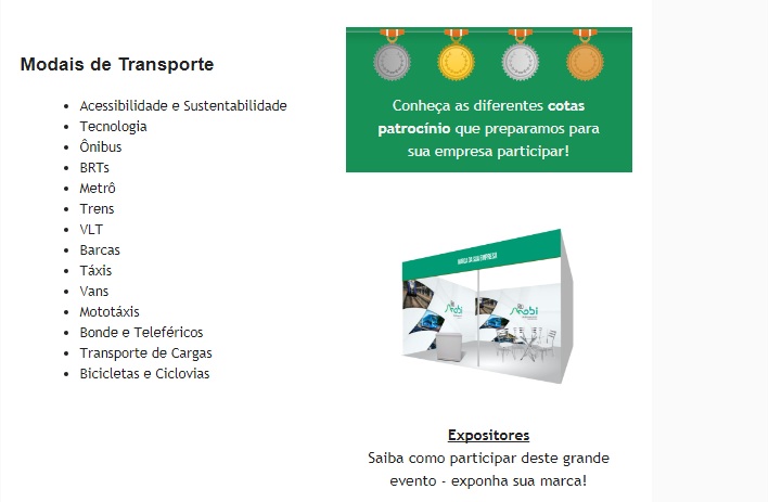 Modais de Transporte